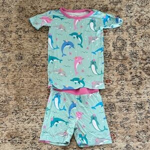 Little Sleepies Dolphins Two Piece Set- Size 2T